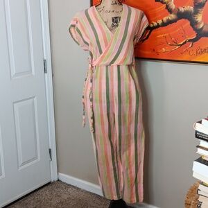 Ace & Jig Striped Jumpsuit Size Small